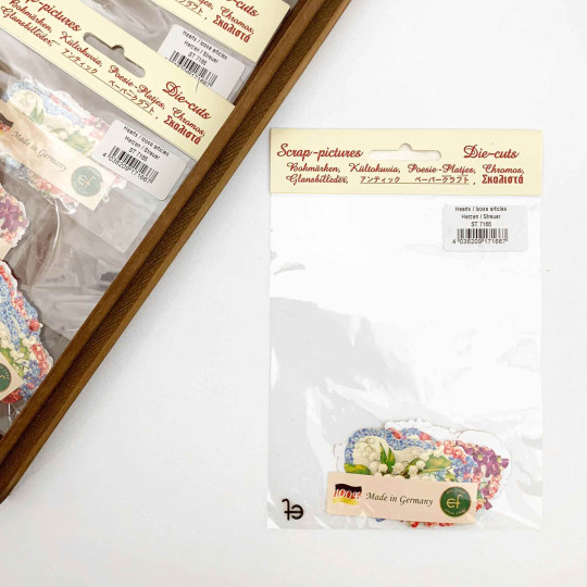 Floral Hearts Loose Valentine Paper Scrap Pack